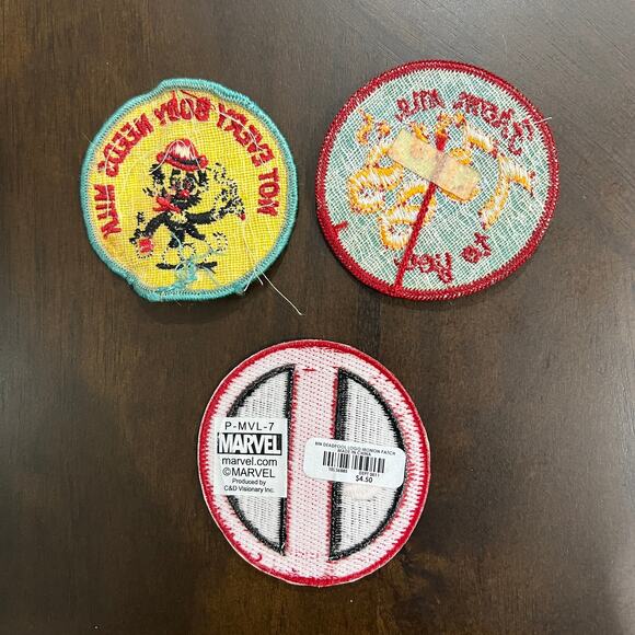 Vintage & New Iron On & Sewn On Patch Lot Of 12 Military Marvel And More - Picture 9 of 9